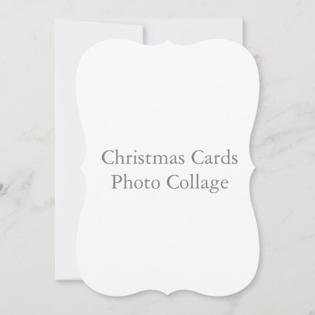 Tarjetas de Navidad con soporte de 5" x 7" collage (Anverso)