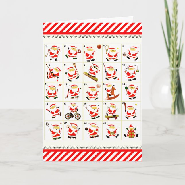 Tarjetas de Navidad con tema deportivo (Anverso)