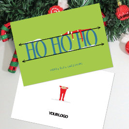 Tarjetas de Navidad Corporativas Duendes Verdes y 