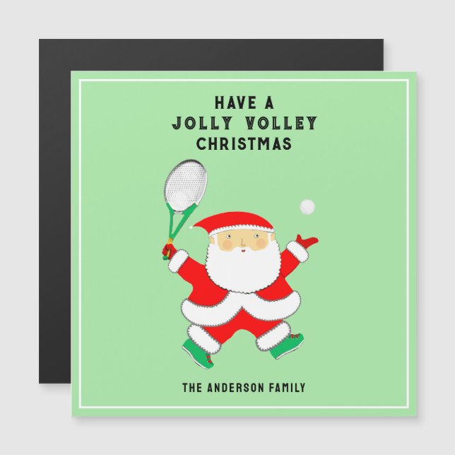 Tarjetas de Navidad Creativas de Tenis (Anverso/Reverso)
