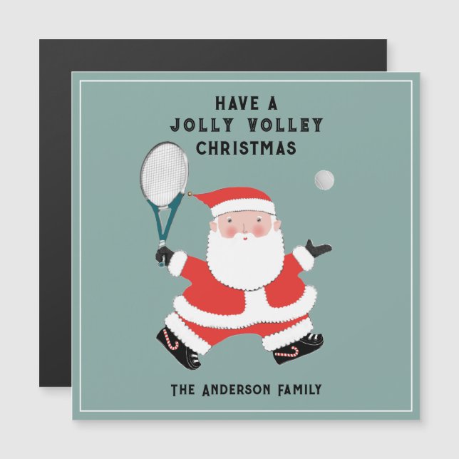 Tarjetas de Navidad Creativas de Tenis (Anverso/Reverso)