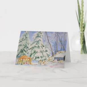 Tarjetas de Navidad cristianas de la Natividad