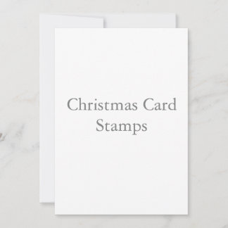 Tarjetas de Navidad de 5" x 7" con sellos cuadrado