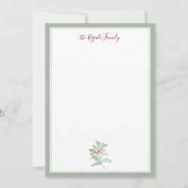 Tarjetas de Navidad de Acuarela con Acebo y Bayas