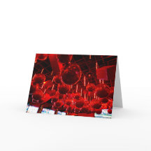 Tarjetas de Navidad de Adorno Rojo