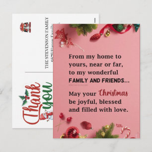 Tarjetas de Navidad de agradecimiento por su negoc