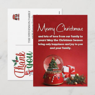 Tarjetas de Navidad de agradecimiento por su negoc