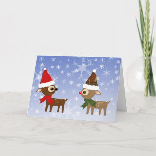 Tarjetas de Navidad de Amigos Reno Lindas