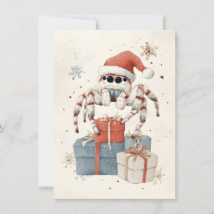 Tarjetas de Navidad de Araña Saltarina Adorable