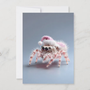 Tarjetas de Navidad de Araña Saltarina Linda