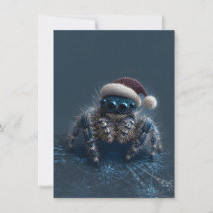 Tarjetas de Navidad de Araña Saltarina Oscura