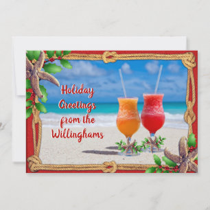 Tarjetas de Navidad de Bebidas en la Arena de Pare