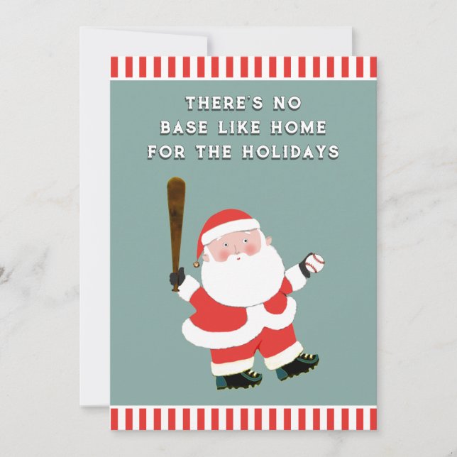 Tarjetas de Navidad de béisbol (Anverso)