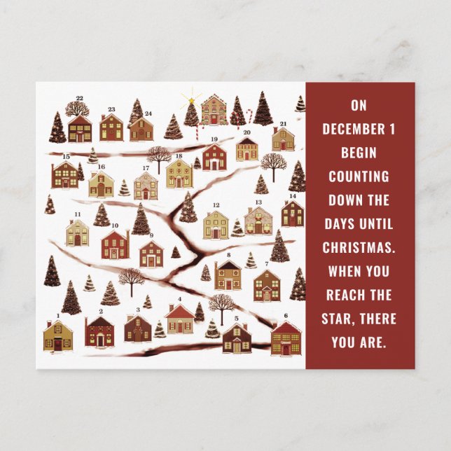 tarjetas de Navidad de bienes raíces (Anverso)