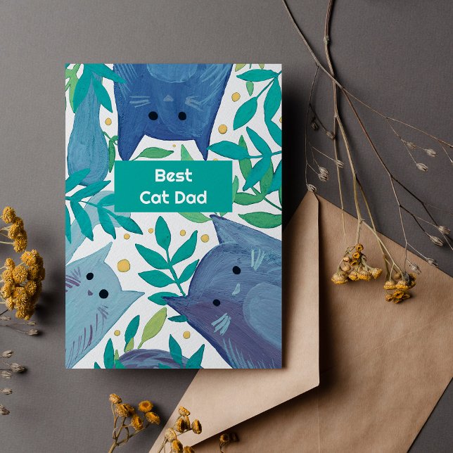 Tarjetas de Navidad de Blue Cats & branches Mejor  (Subido por el creador)