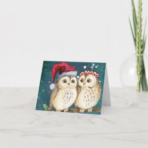 Tarjetas de Navidad de Búhos
