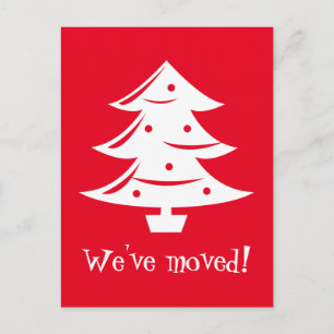 Tarjetas de Navidad de cambio de domicilio
