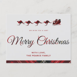 Tarjetas de Navidad de Canguro, Trineo de Santa Au