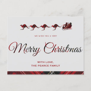 Tarjetas de Navidad de Canguro, Trineo de Santa Au