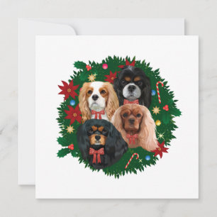 Tarjetas de Navidad de Cavalier King Charles Spani