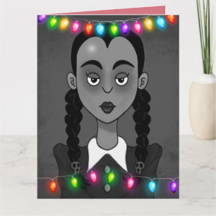 TARJETAS DE NAVIDAD DE CHICA SINIestra GÓTICA
