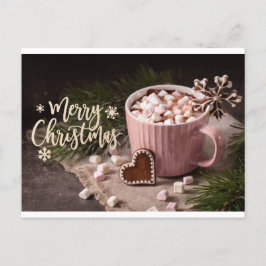 Tarjetas de Navidad de chocolate caliente