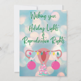 Tarjetas de Navidad de derechos reproductivos de e