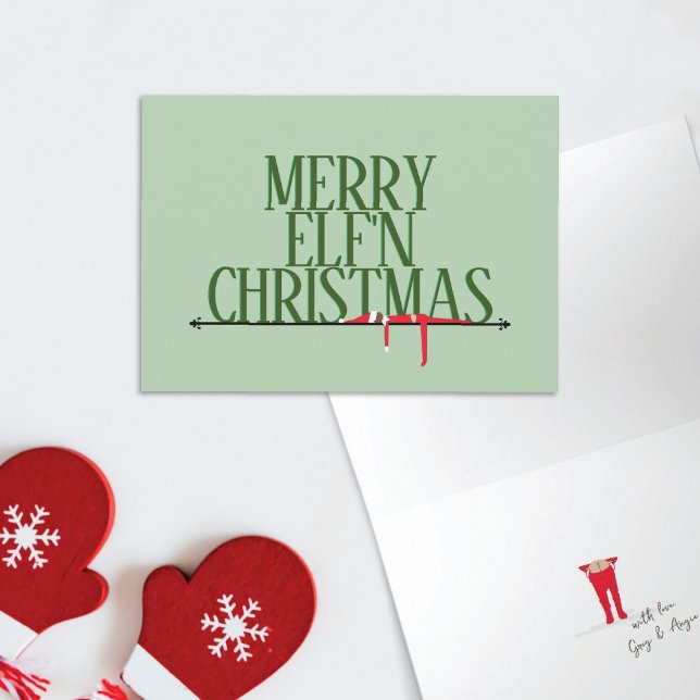 Tarjetas de Navidad de Diabluras de Duende Plegada (Subido por el creador)