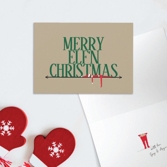 Tarjetas de Navidad de Diabluras de Duende Plegada (Subido por el creador)