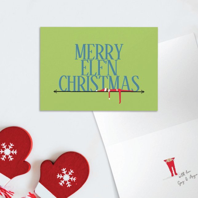 Tarjetas de Navidad de Diabluras de Duendes Plegad (Subido por el creador)