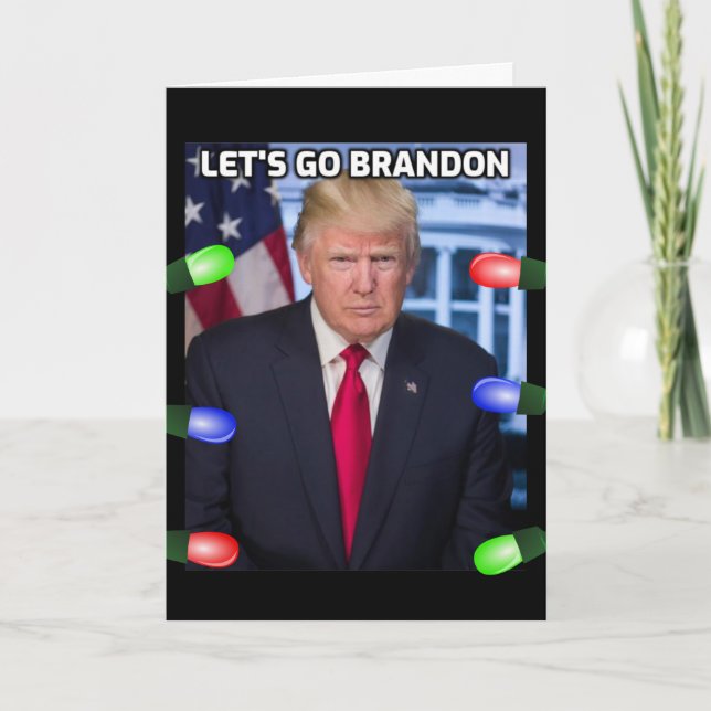 TARJETAS DE NAVIDAD DE DONALD TRUMP "VÁMONOS BRAND (Anverso)