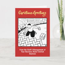Tarjetas de Navidad de Empresa de Entradas y Pavim