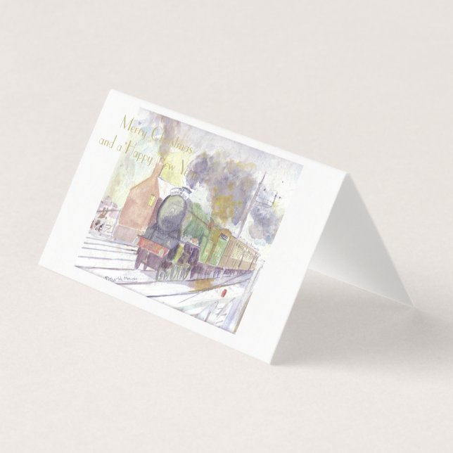 Tarjetas de Navidad de Escocia Voladora (Anverso)