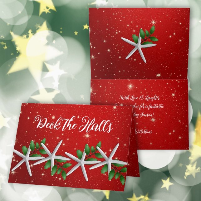 Tarjetas de Navidad de Estrella de Mar Decora los  (Subido por el creador)