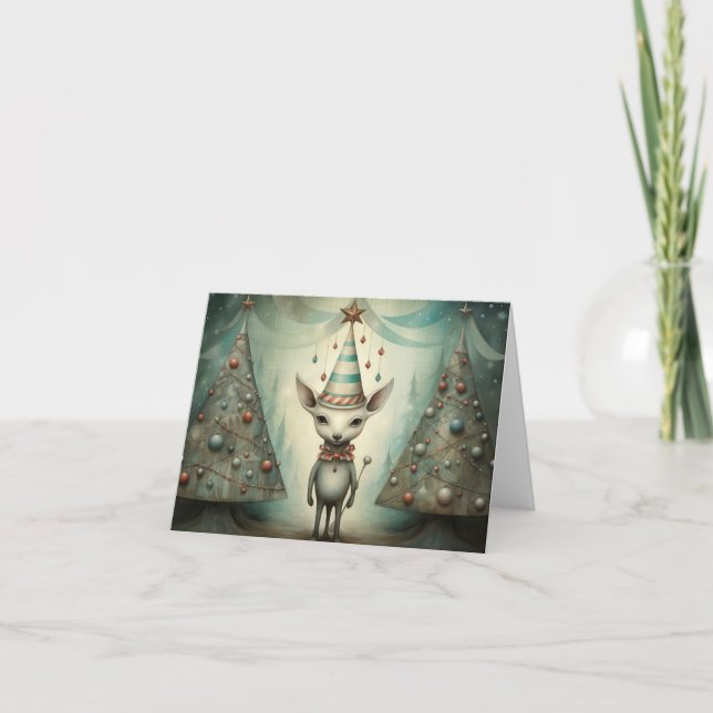 Tarjetas de Navidad de Fenómenos de Circo (Anverso)