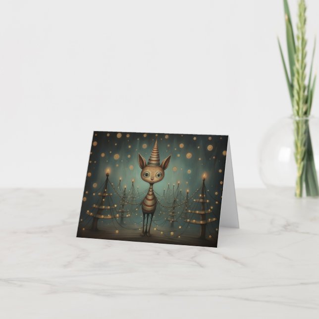 Tarjetas de Navidad de Fenómenos de Circo (Anverso)