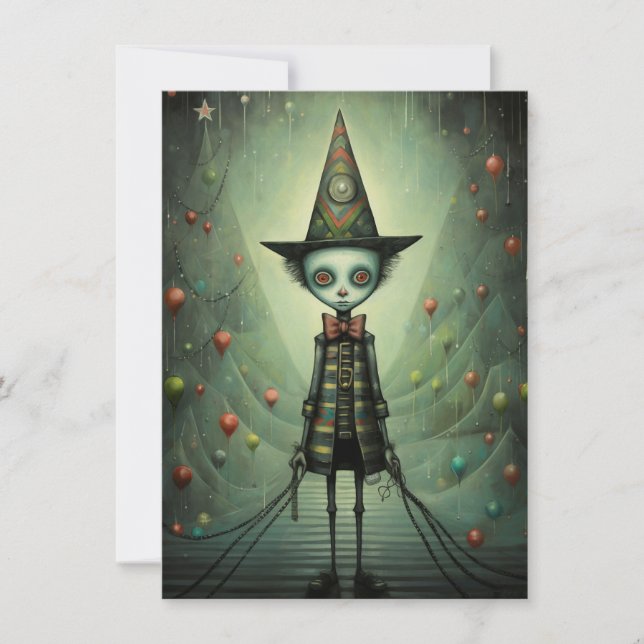 Tarjetas de Navidad de Fenómenos de Circo (Anverso)