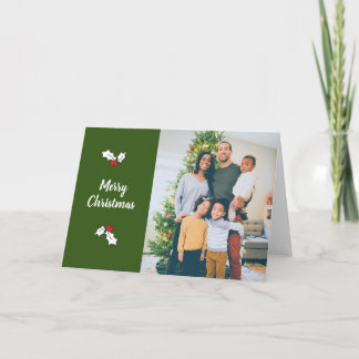 Tarjetas de Navidad de fotografía digital Green Ho