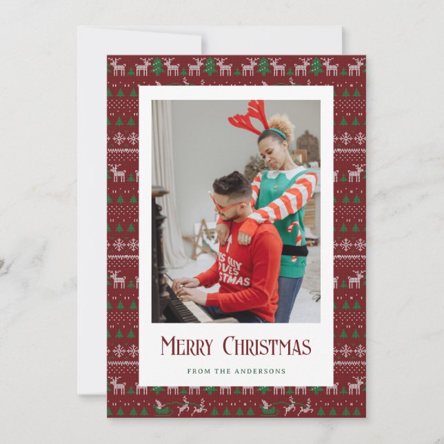 Tarjetas de Navidad de fotos suaves de Navidades r (Anverso)
