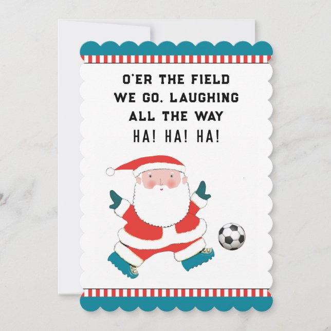 Tarjetas de Navidad de Fútbol (Anverso)
