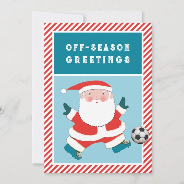 Tarjetas de Navidad de fútbol (Anverso)