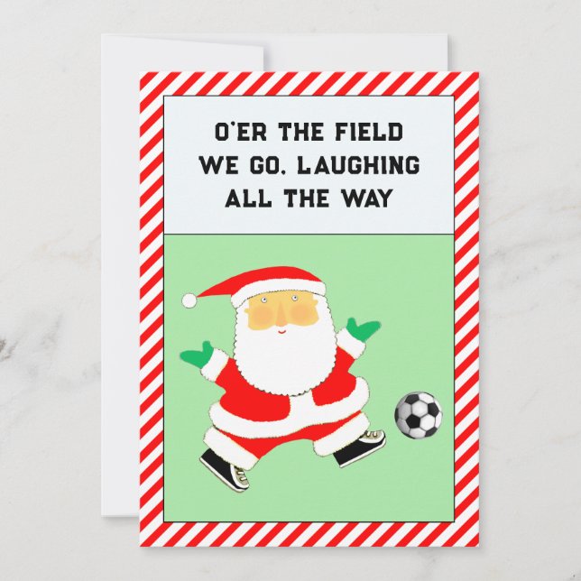Tarjetas de Navidad de fútbol (Anverso)