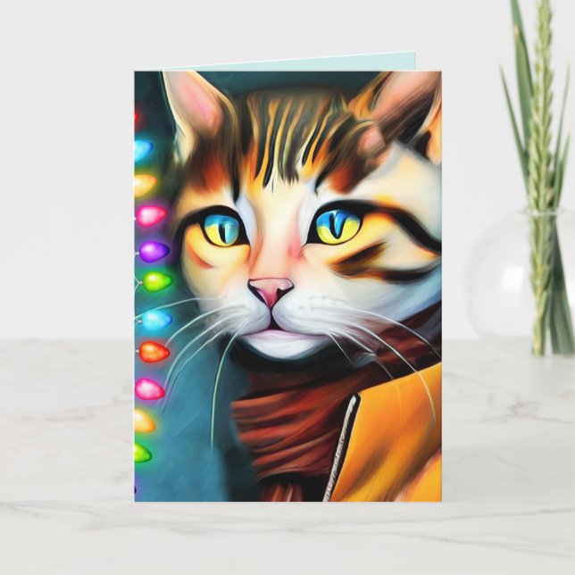 TARJETAS DE NAVIDAD DE GATO HERMANO (Anverso)