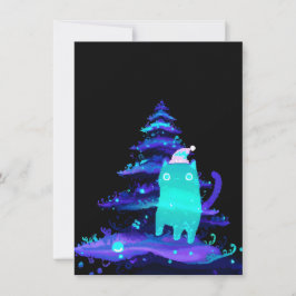 Tarjetas de Navidad de gato únicas