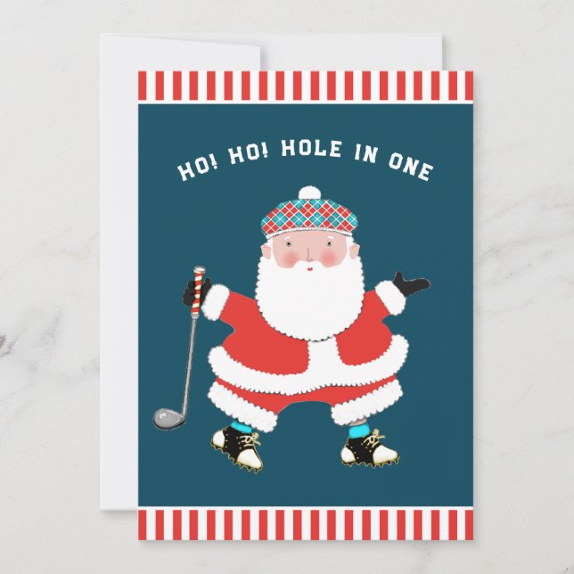 Tarjetas de Navidad de Golf (Anverso)