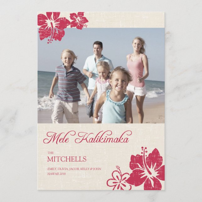 Tarjetas de Navidad de Hawái (Anverso)