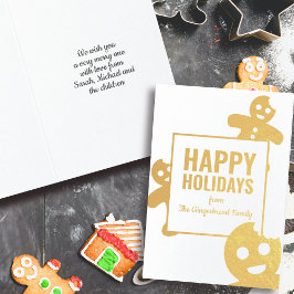 Tarjetas de Navidad de Hombres de Jengibre Diverti