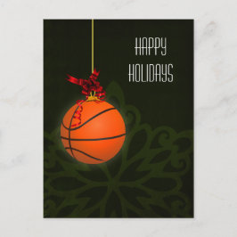 Tarjetas de Navidad de jugador de baloncesto