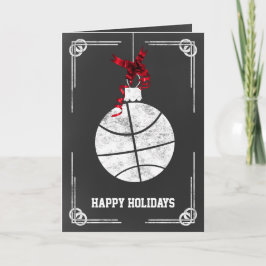 tarjetas de Navidad de jugador de baloncesto en pi