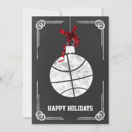 tarjetas de Navidad de jugador de baloncesto en pi